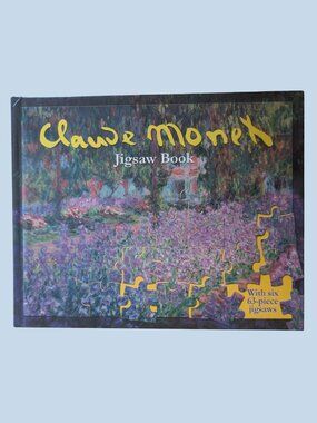 Vintage 2002 Claude Monet Jigsaw Puzzle Book Six 63 Piece Puzzles